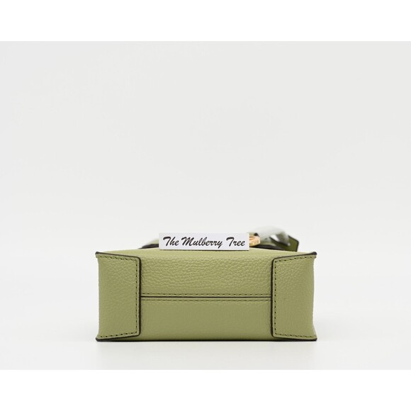 Michael Kors Mercer XS Light Sage Green Pebbled Leather Crossbody Purse Handbag - Picture 6 of 16